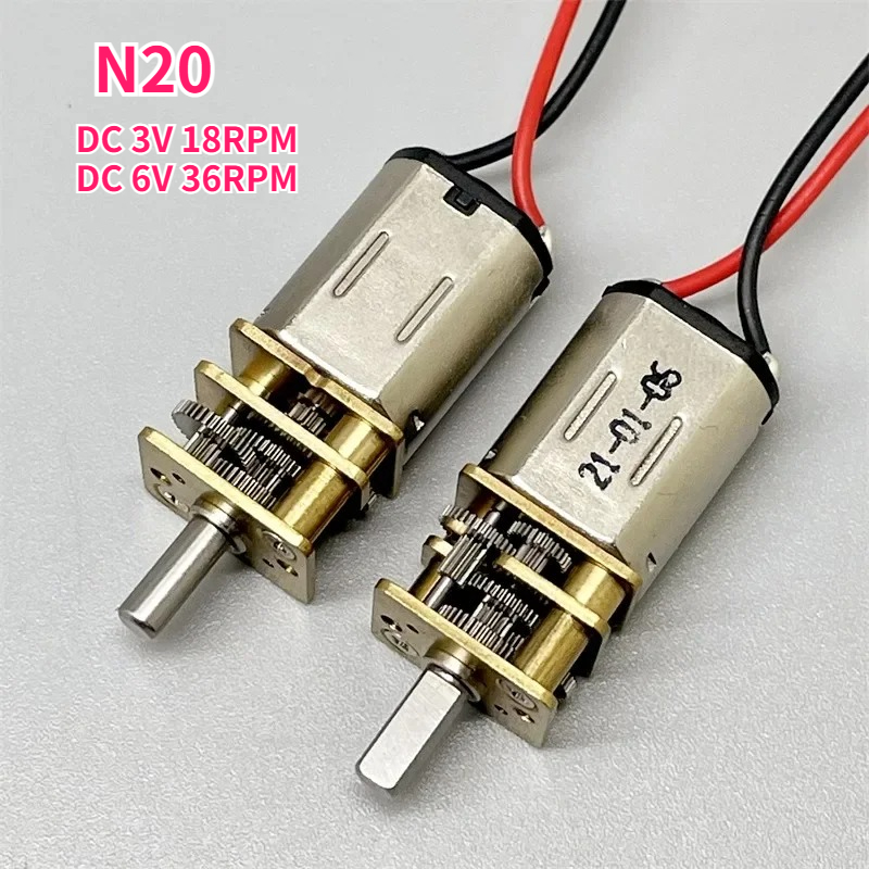 Geared Motor - N20 DC 3V 18rpm 6V 36RPM