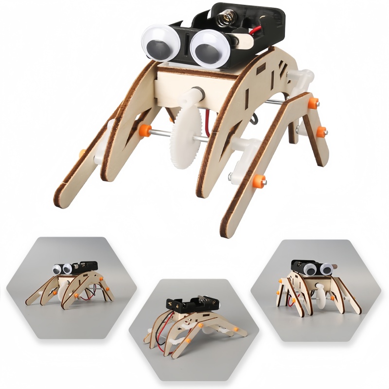 Line Follower Robot - Diy Handmade Walking Spider Robot Bionic