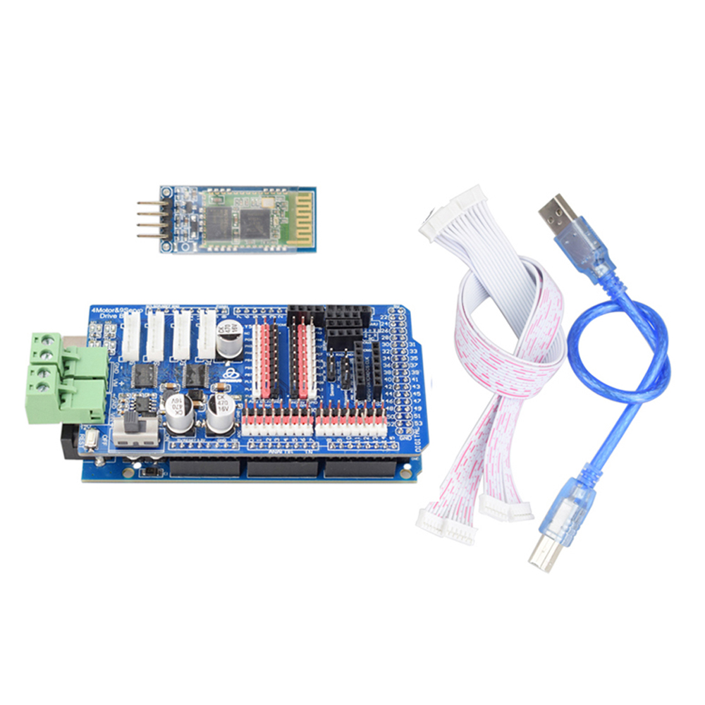 Robot Arm Kit - Arduino Mega2560 RC Control 4WD Robot