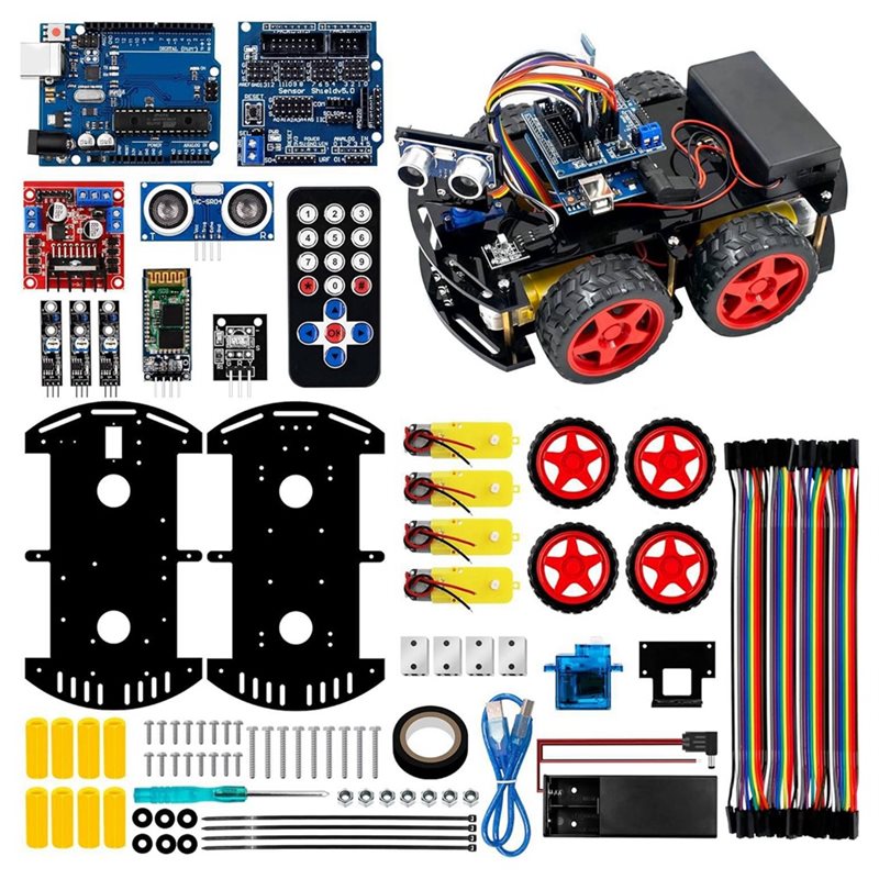 Arduino Robot - WOWFU-4WD Smart Robot Car Kit For