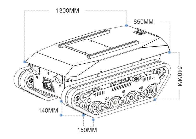 Crawler Dumper Truck Chassis w - Robot Chassis ulasan dan harga