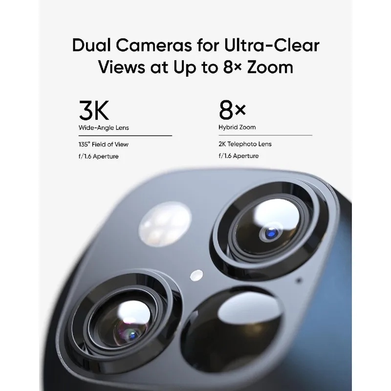 New 4K Dual Camera Solar Secur - Pan Tilt Bracket ulasan dan harga