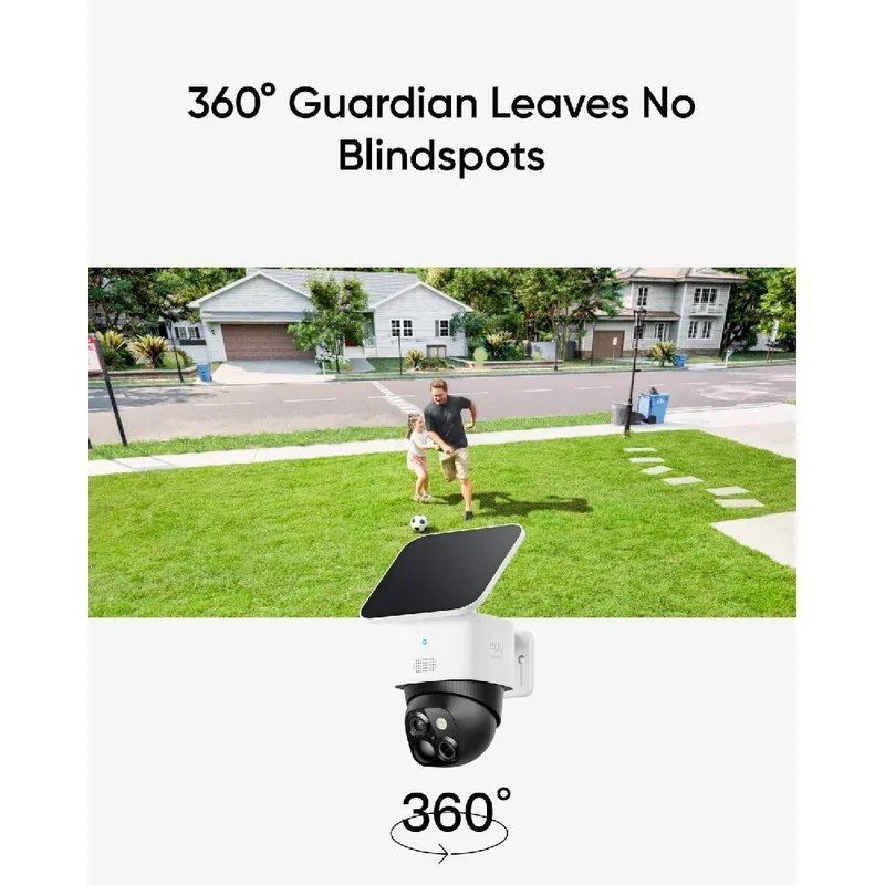 New 4K Dual Camera Solar Secur - Pan Tilt Bracket ulasan dan harga