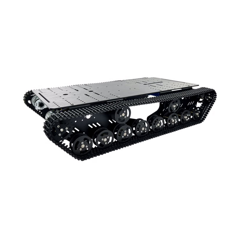 Thanksbuyer Silver/Black R3 T8 - Tracked Robot Chassis ulasan dan harga