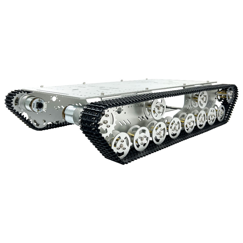 Thanksbuyer Silver/Black R3 T8 - Tracked Robot Chassis ulasan dan harga