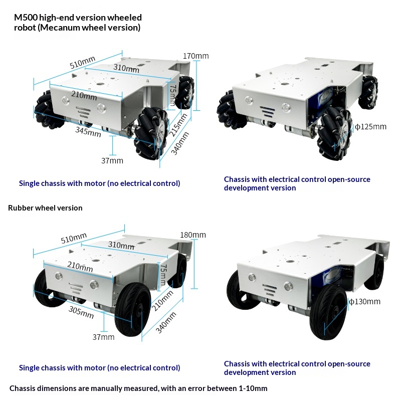 High-spec Four-wheel Drive Whe - Tracked Robot Chassis ulasan dan harga