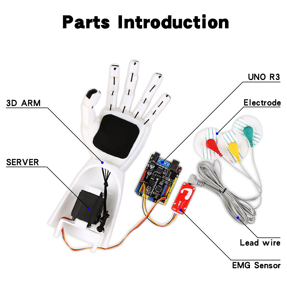 EMG Sensor Robotic Arm Electri - Robot Arm Kit ulasan dan harga