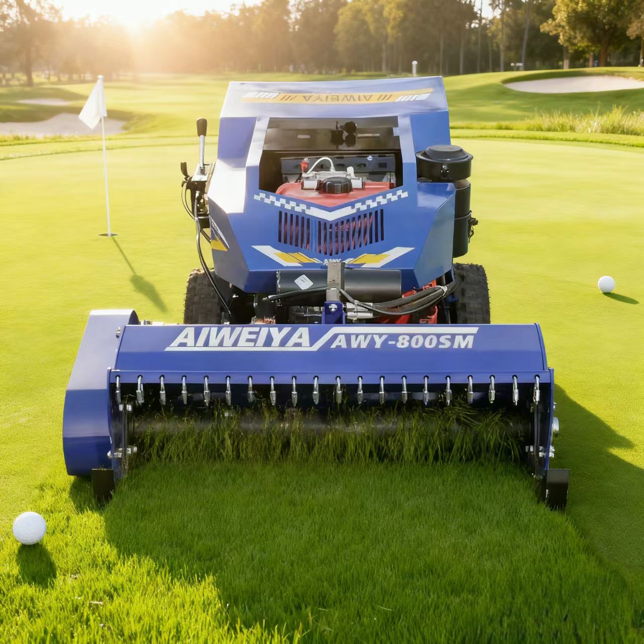 Customized Petrol Lawn Mower A - Robot Chassis ulasan dan harga