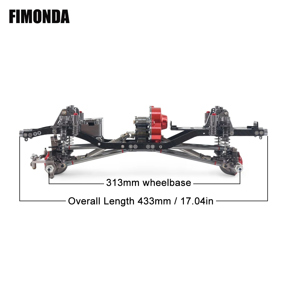 FIMONDA 1/10 RC Crawler Metal  - Robot Car Kit ulasan dan harga