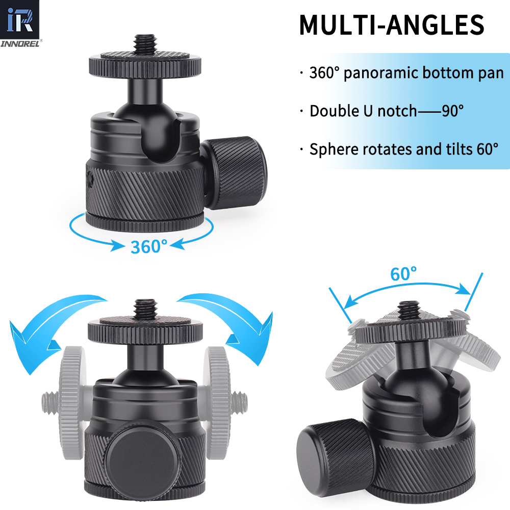 Mini Ball Head-INNOREL C19 CNC - Pan Tilt Bracket ulasan dan harga