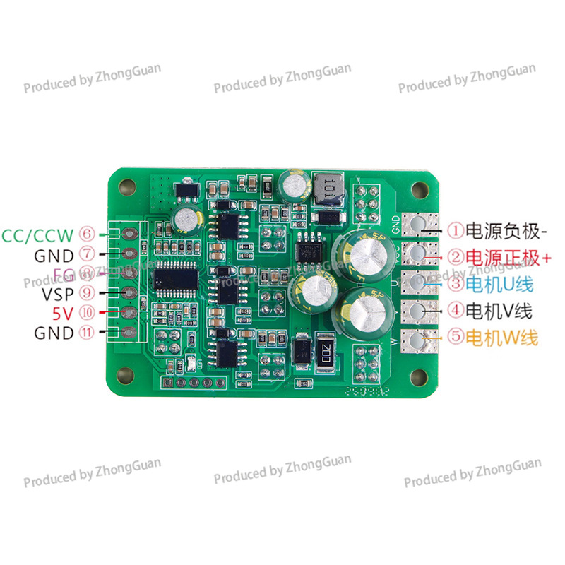 500w 24v High-power Brushless  - Motor Driver Module ulasan dan harga