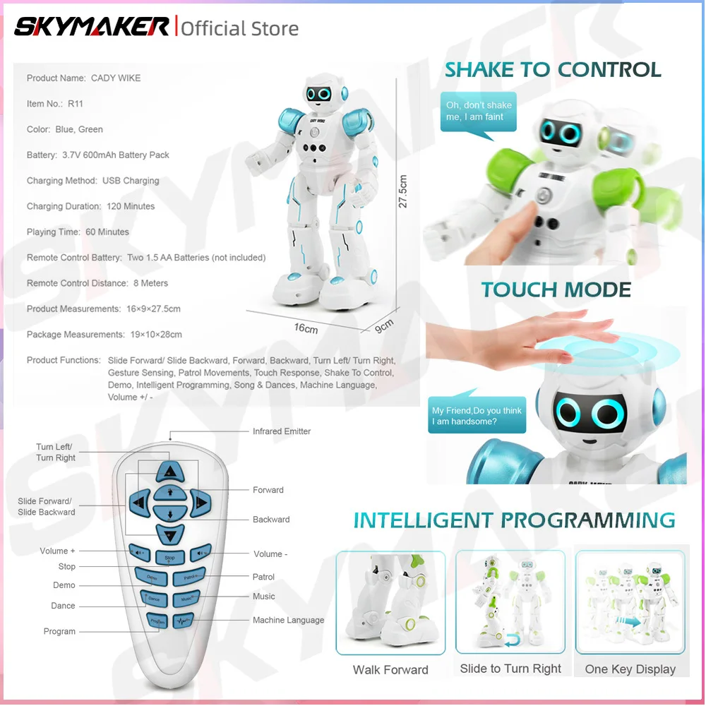 JJRC R11 RC Robot CADY WIKE Ge - Line Follower Robot ulasan dan harga