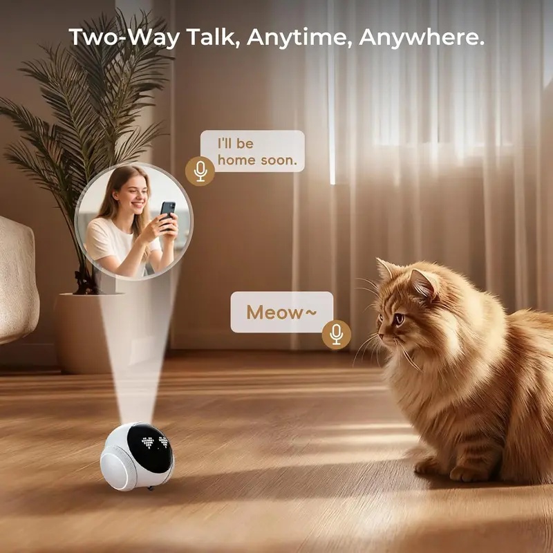 Movable Indoor Pet Robot Camer - Ros Robot ulasan dan harga