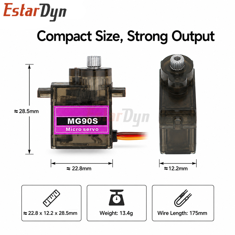 Estardyn MG90S Digital Metal G - Sg90 Servo ulasan dan harga