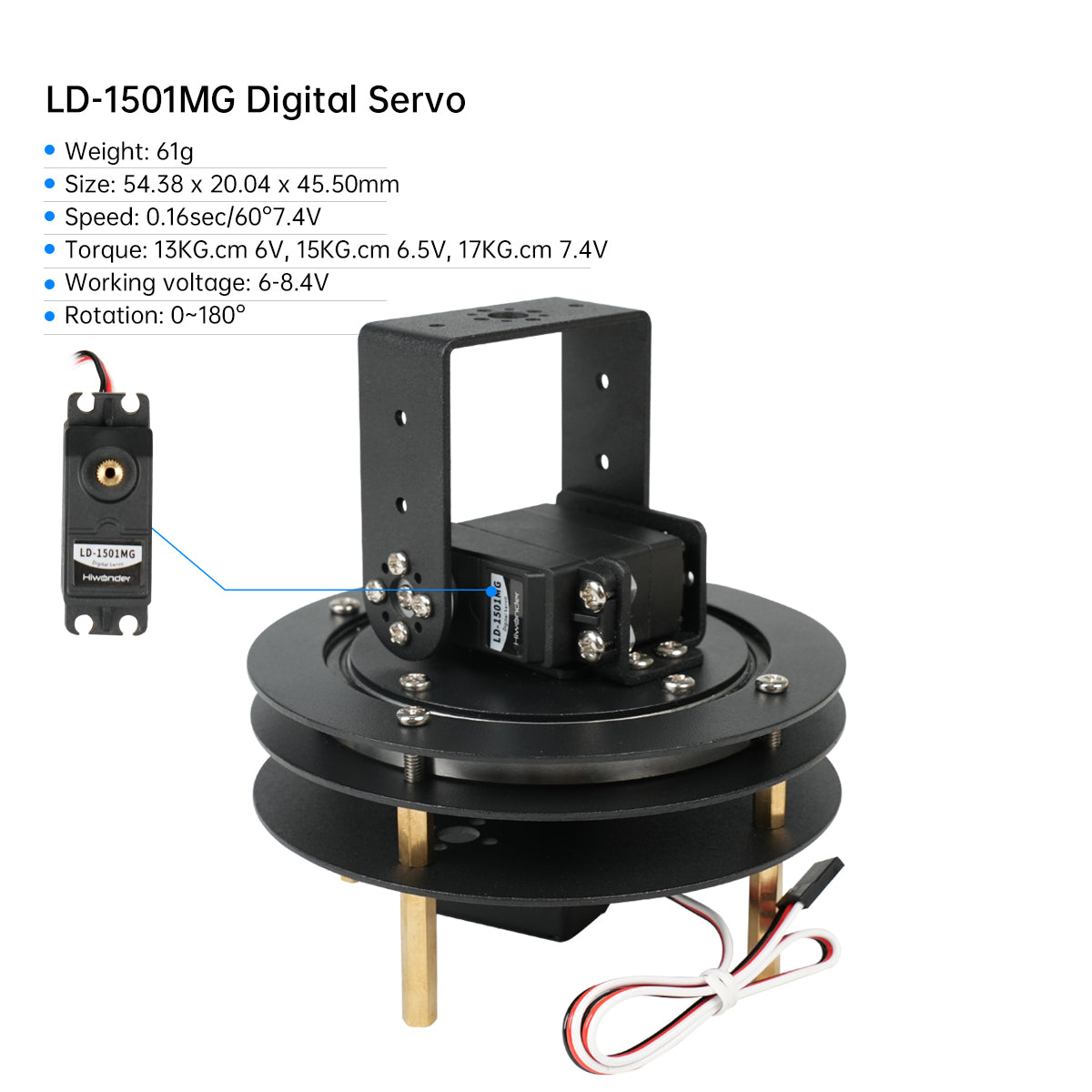 Hiwonder Unassembled 2 DOF Pan - Servo Pan Tilt ulasan dan harga