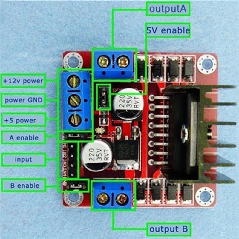 Robot Breadboard L298N Motor D - Motor Driver L298N ulasan dan harga