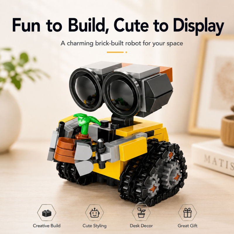 Mini Robot Building Blocks Set - Robot Track ulasan dan harga
