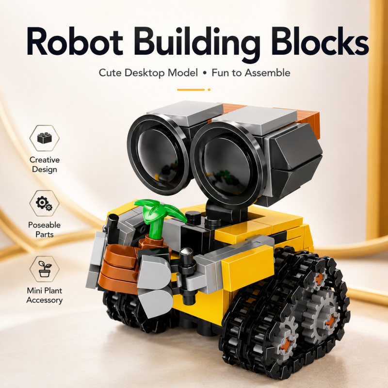 Mini Robot Building Blocks Set - Robot Track ulasan dan harga