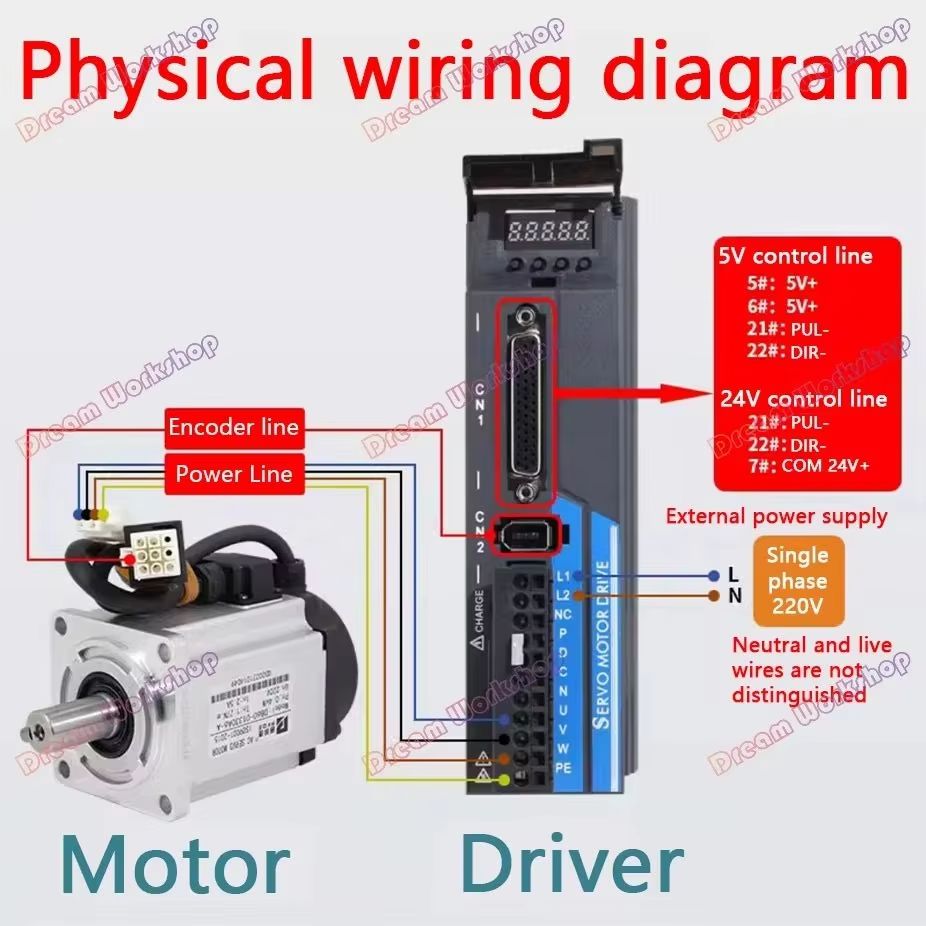1.2KW/1.5KW/1.8KW 220V AC Serv - Servo Kit ulasan dan harga