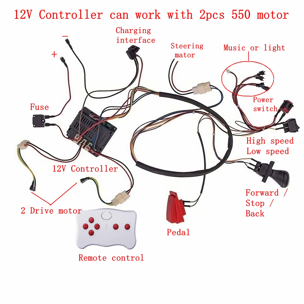 Child electric car DIY modifie - Robot Car Kit ulasan dan harga