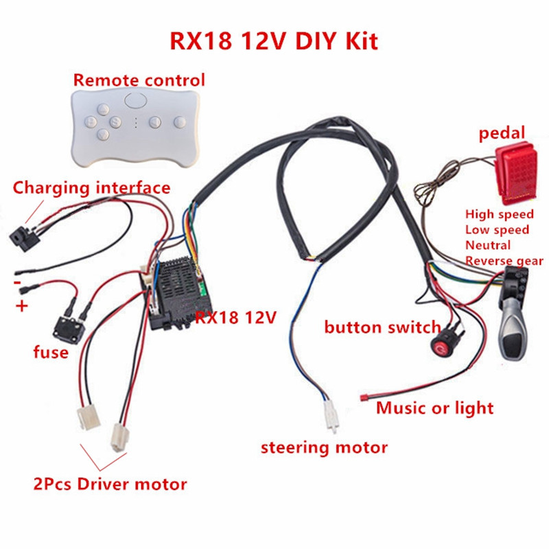 Child electric car DIY modifie - Robot Car Kit ulasan dan harga