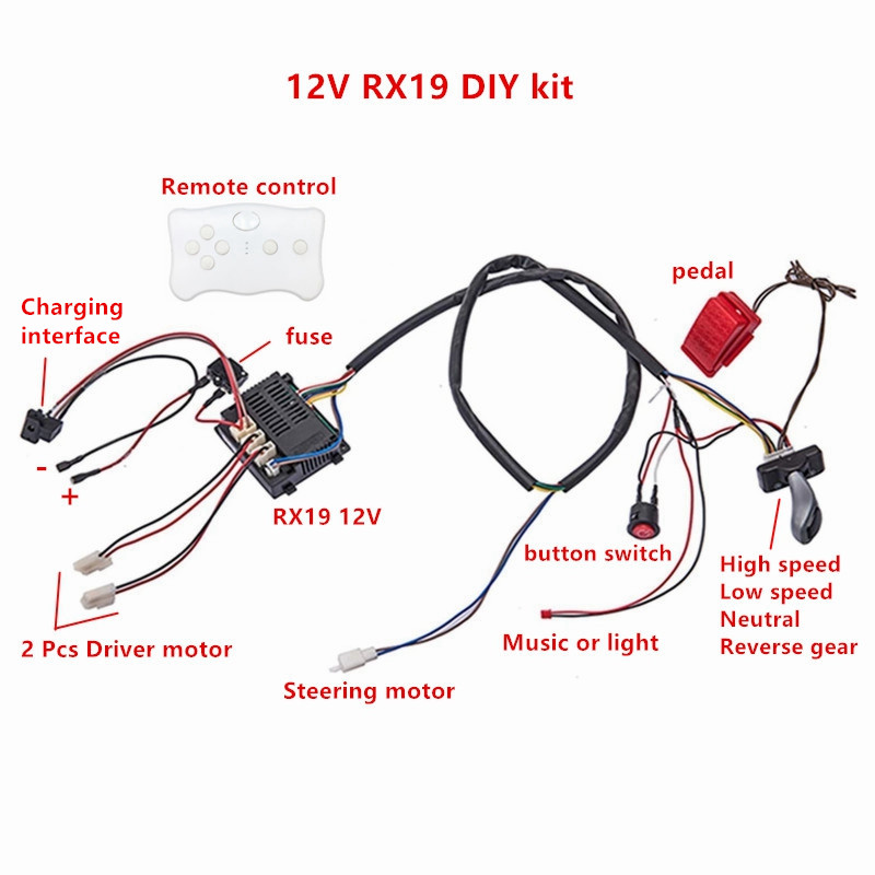 Child electric car DIY modifie - Robot Car Kit ulasan dan harga
