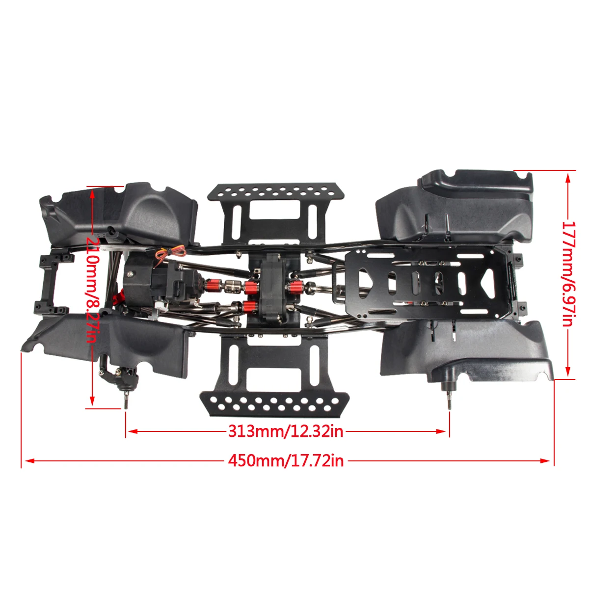 1/10 RC Crawler Chassis Kit wi - Robot Car Kit ulasan dan harga