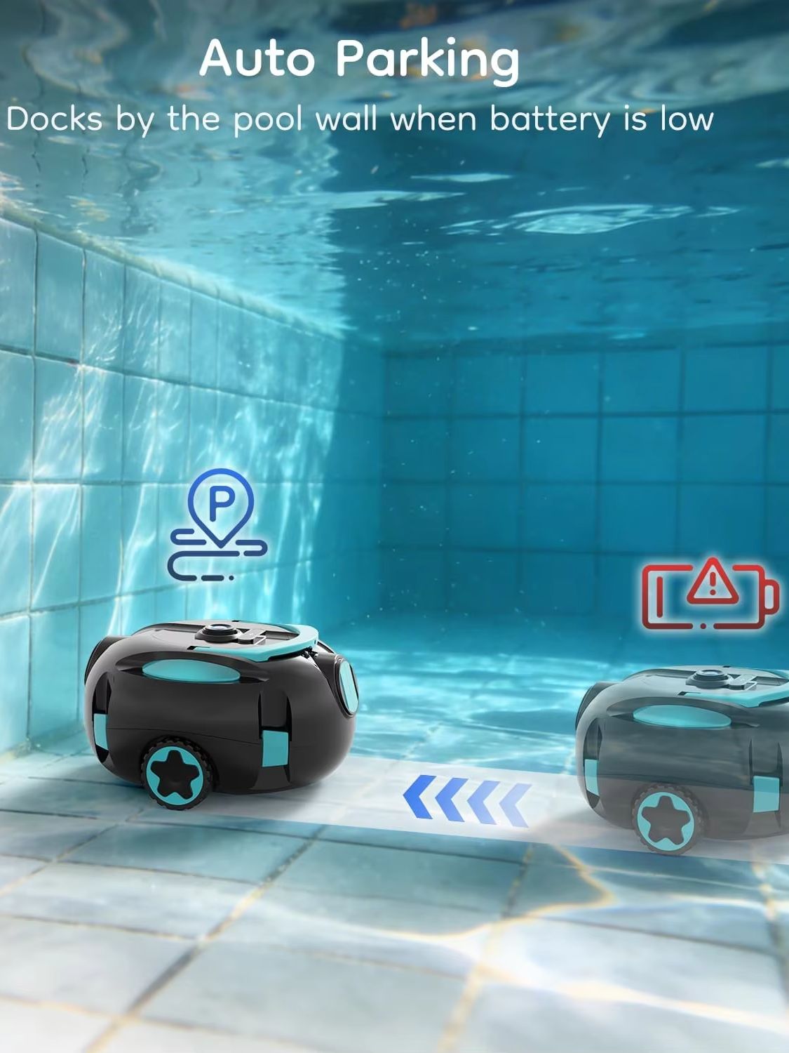 Cordless Pool Cleaning Robot S - Ros Robot ulasan dan harga