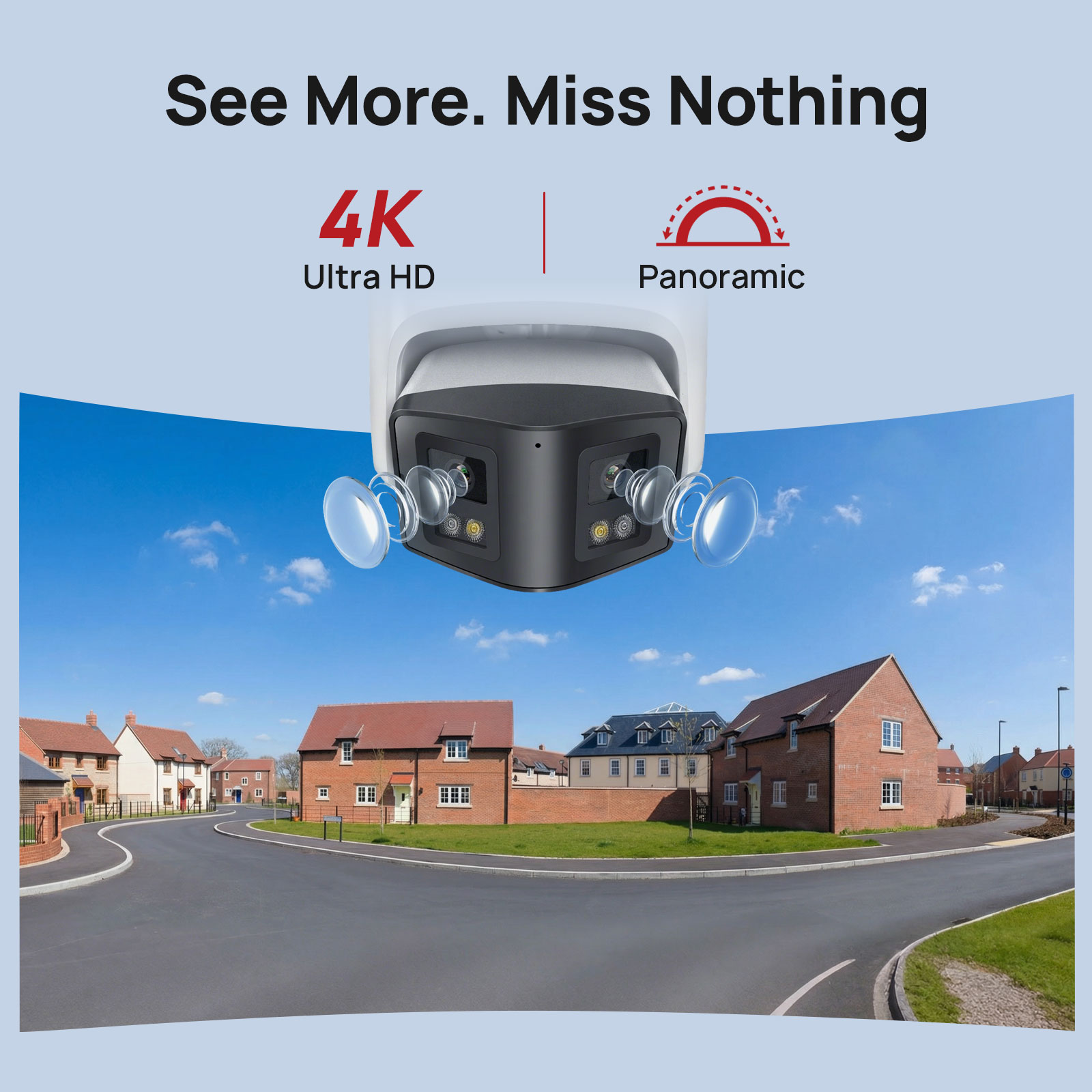 Vikylin 8MP Panoramic Smart Du - Pan Tilt Bracket ulasan dan harga