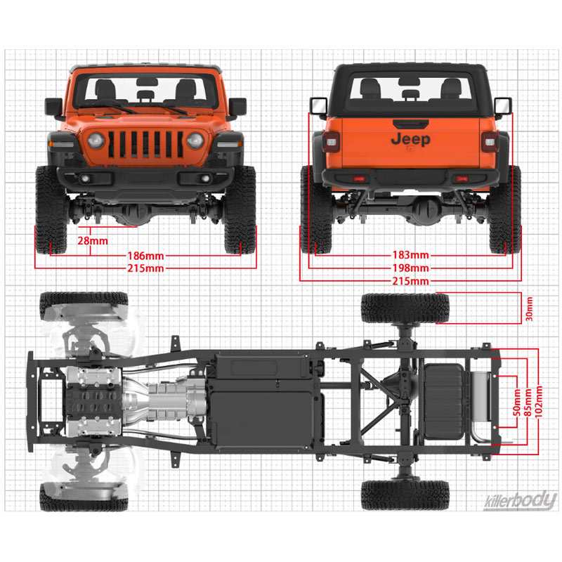 1/10 Killerbody 48765 RC Car H - Robot Car Kit ulasan dan harga