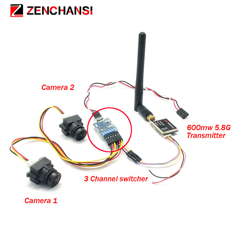 3 channel Dual Video camera CM - Pan Tilt Bracket ulasan dan harga
