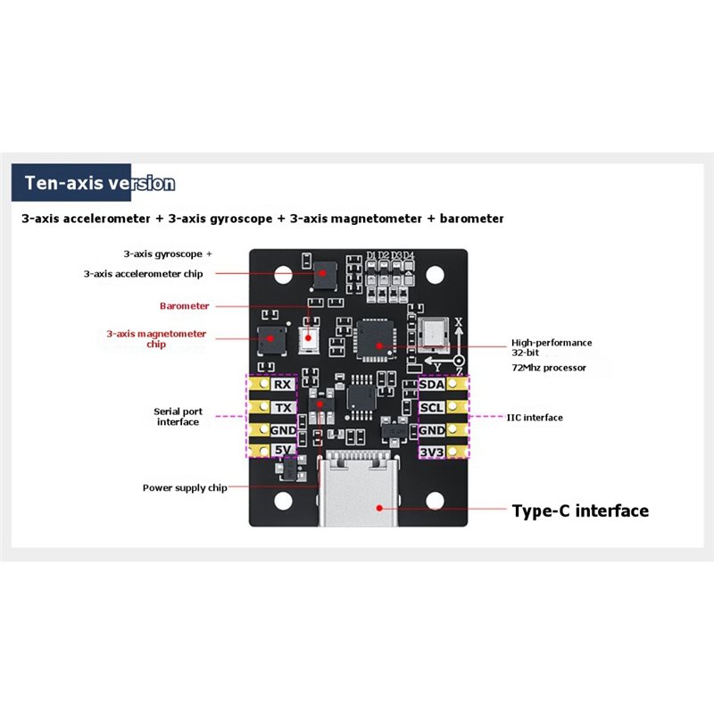 B92B 10-Axis IMU Sensor Module - Stm32 Robot ulasan dan harga