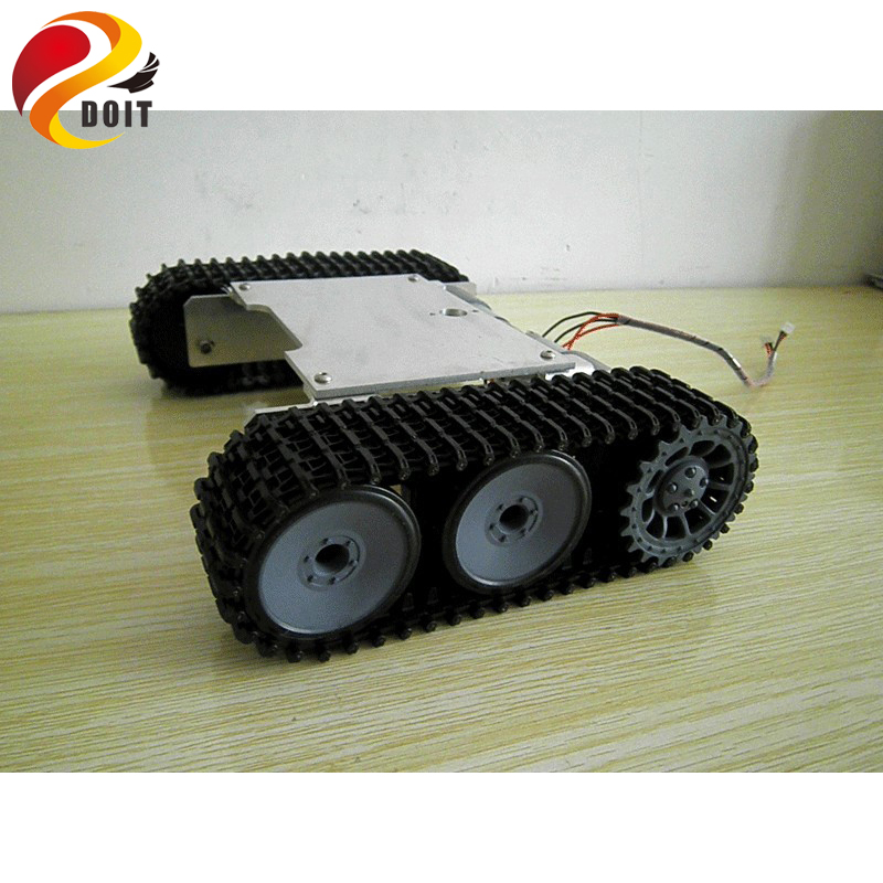RC kit robot Tank Car Chassis  - Tracked Robot Chassis ulasan dan harga