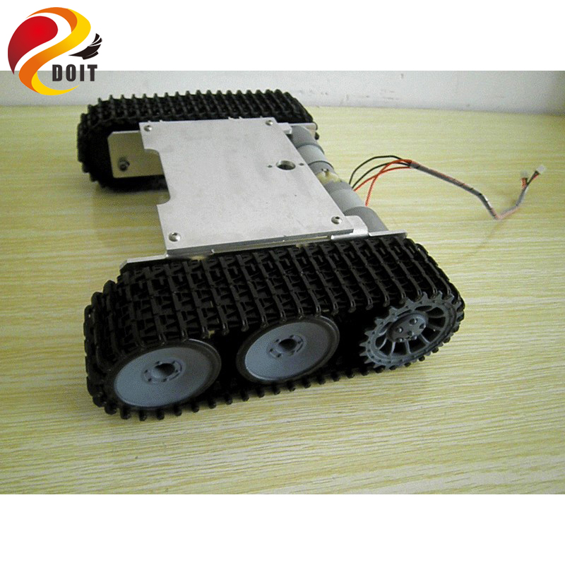 RC kit robot Tank Car Chassis  - Tracked Robot Chassis ulasan dan harga