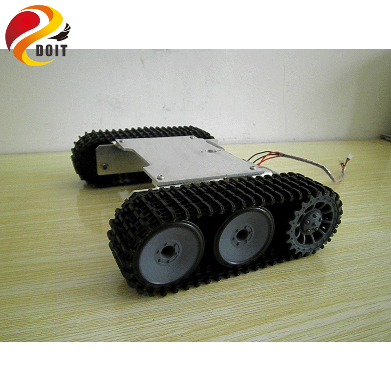 RC kit robot Tank Car Chassis  - Tracked Robot Chassis ulasan dan harga