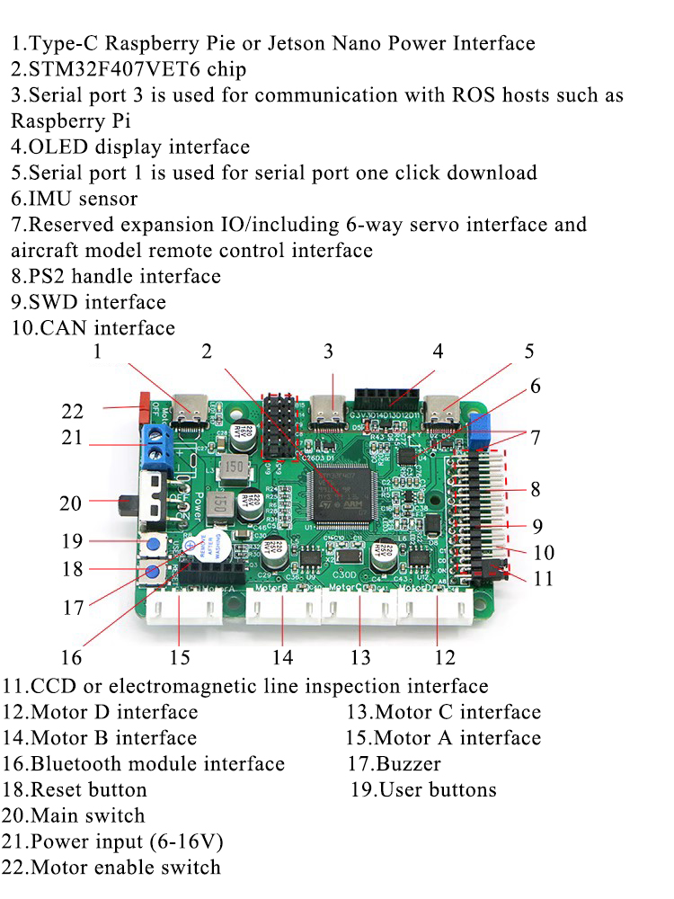 Stm32f407 Robot Control Board  - Ros Robot ulasan dan harga