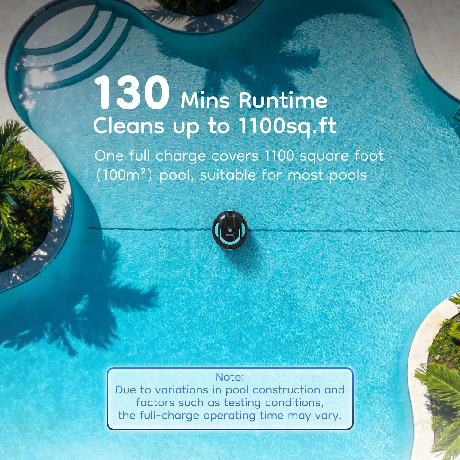 HIXZAP Robotic Pool Cleaner, C - Ros Robot ulasan dan harga