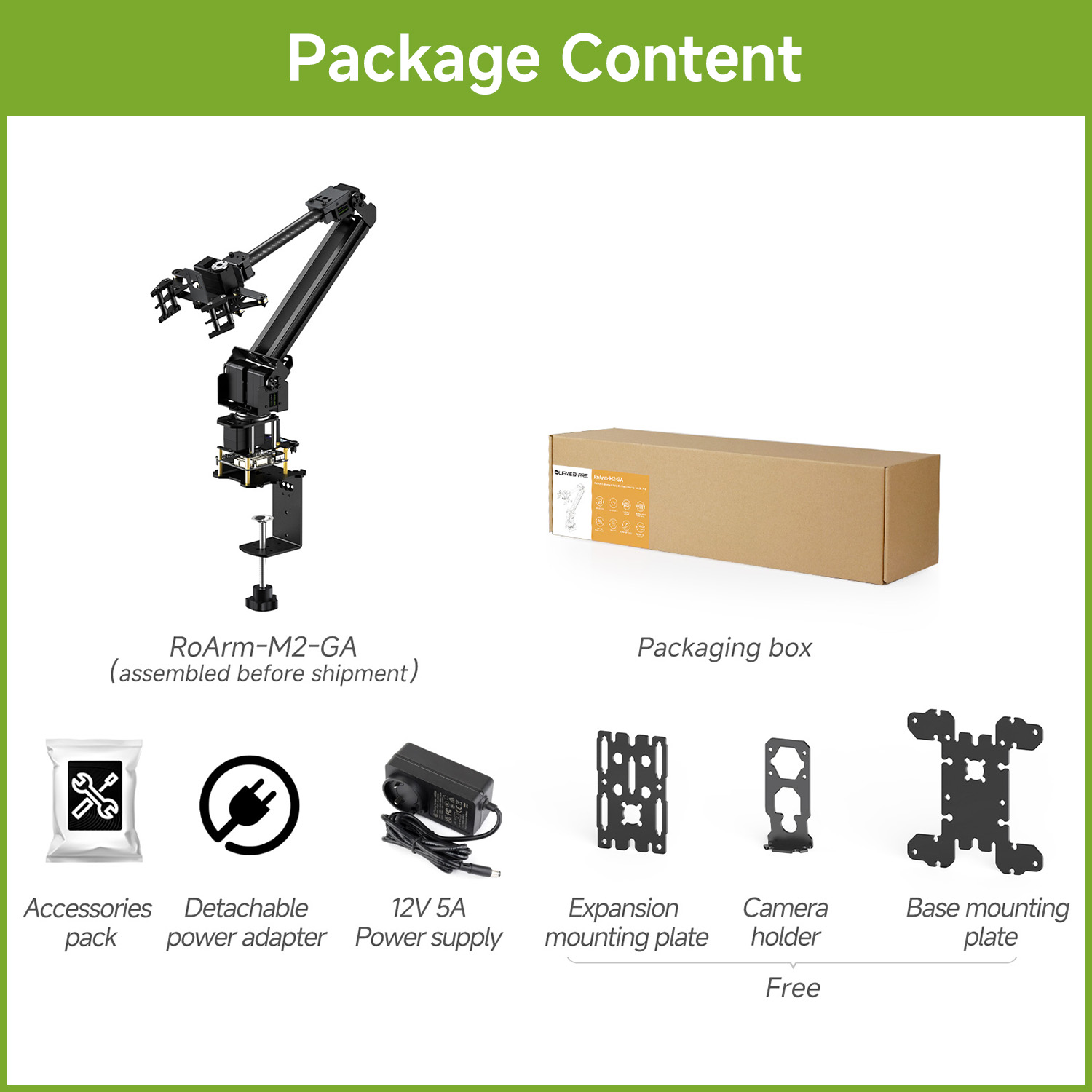 Waveshare 3+1 DOF High-torque  - Servo Kit ulasan dan harga