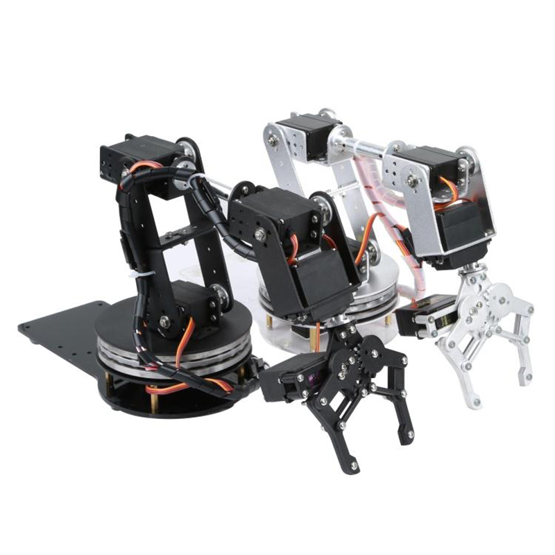 Silver 6 DOF Robotic Arm with  - Robot Arm Kit ulasan dan harga