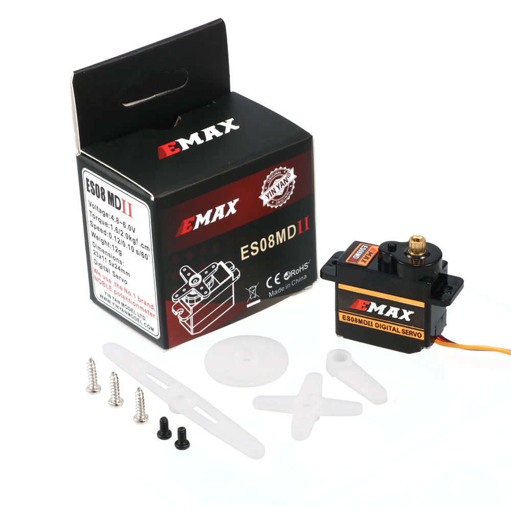 2/4/10pcs EMAX  ES08MD II Meta - Sg90 Servo ulasan dan harga