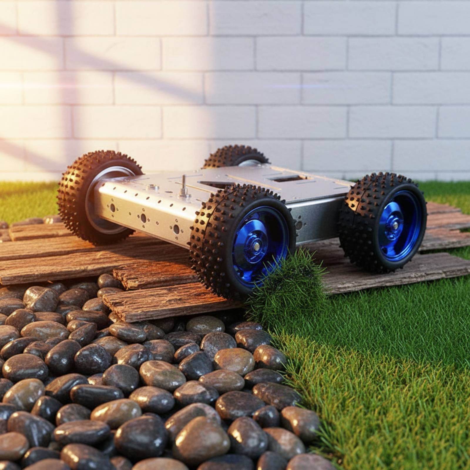 4WD Smart Car Chassis 1.5KG Lo - Robot Chassis ulasan dan harga