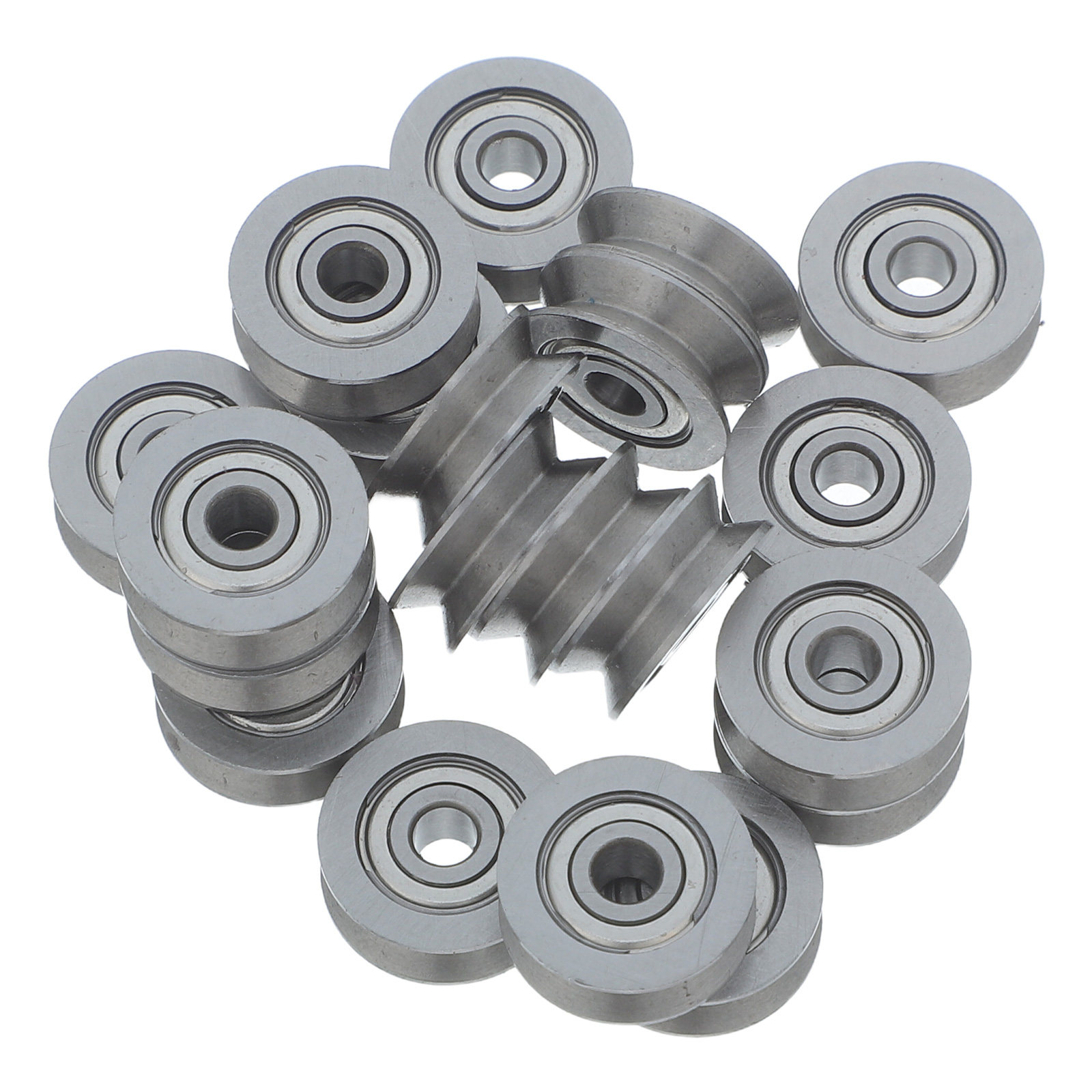 20Pcs V-Groove Bearing Pulley  - Robot Wheel ulasan dan harga