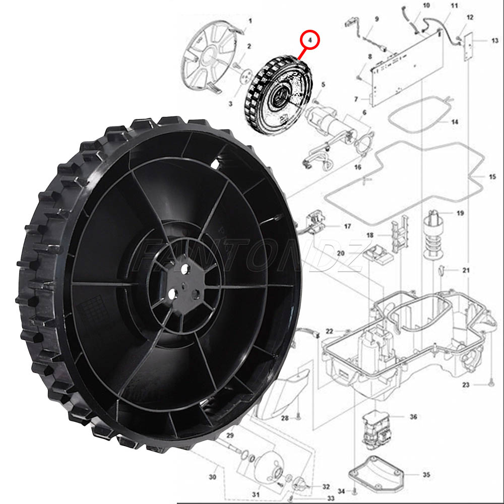 1/2PCS Gardena Front Wheel For - Robot Wheel ulasan dan harga