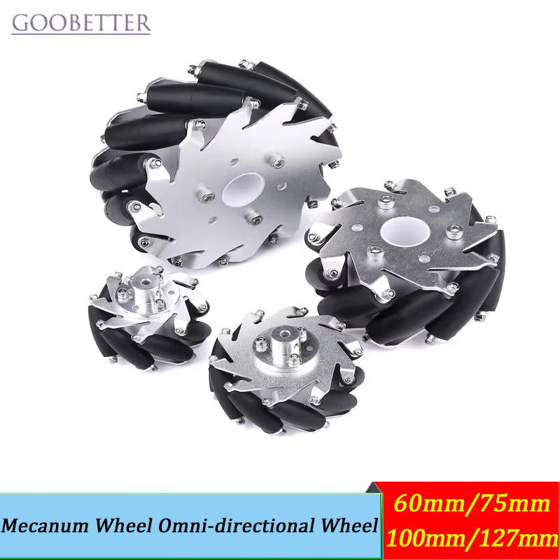 4pcs 60-127mm Mecanum Wheels O - Omni Wheel ulasan dan harga