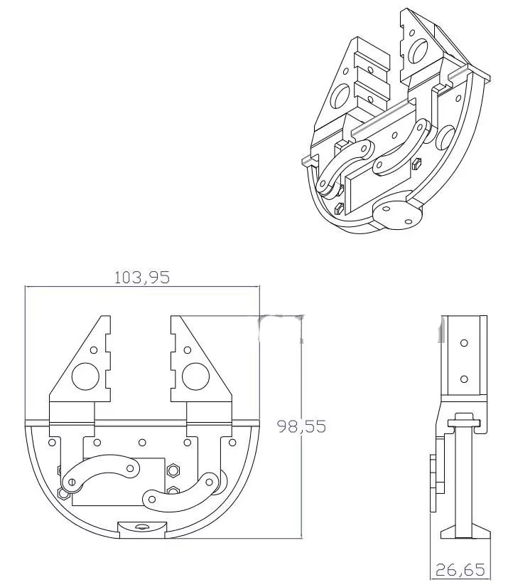 New Robot Clamp Gripper Servo  - Robot Gripper Claw ulasan dan harga
