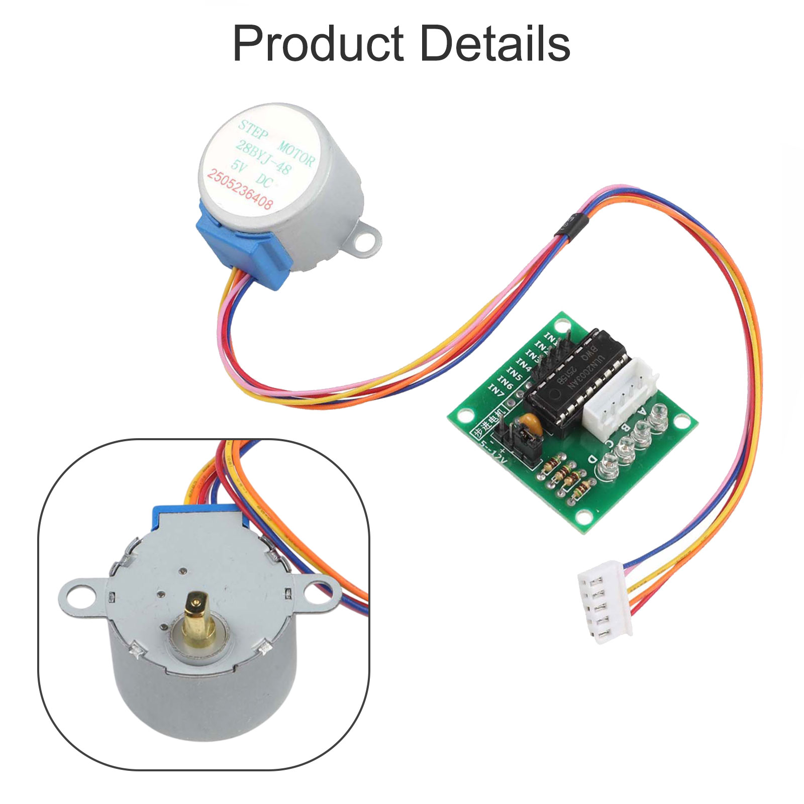 5V Stepper Motor 28mm with ULN - Uln2003 Driver ulasan dan harga