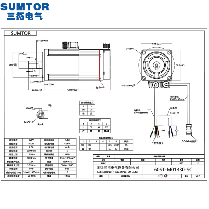 Servo Motors Kit 220v 400w Bra - Servo Kit ulasan dan harga