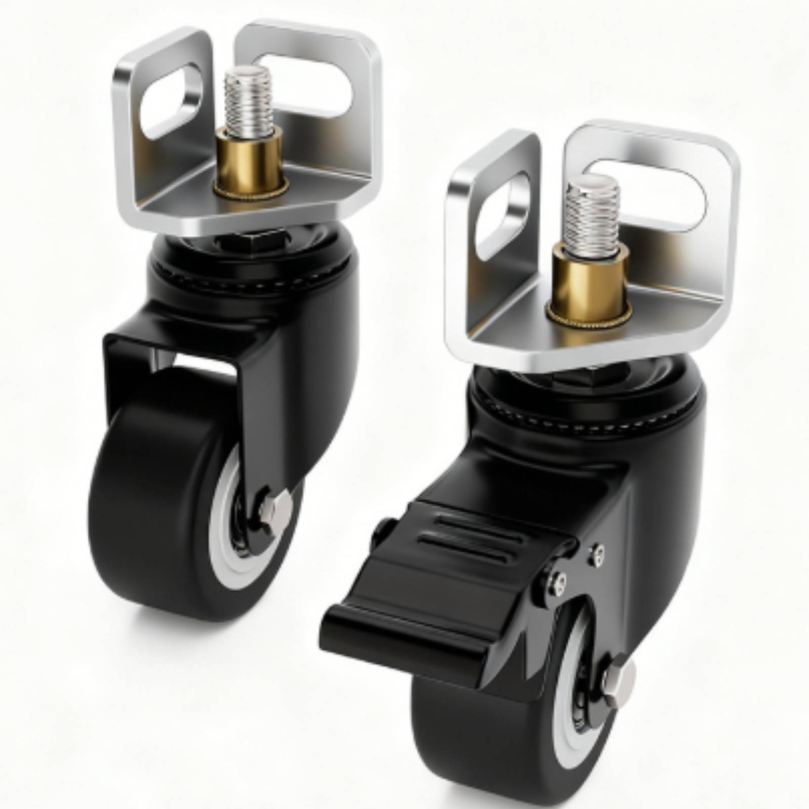 4 Pieces Angle-Steel Caster Fl - Caster Wheel ulasan dan harga