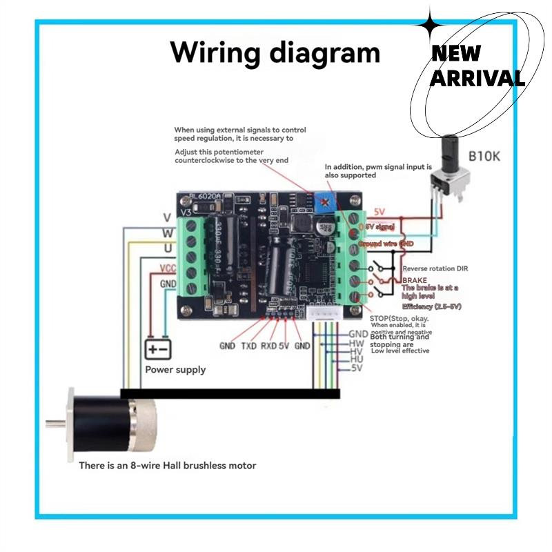 PWM Three-Phase 500W High Powe - Motor Driver Module ulasan dan harga