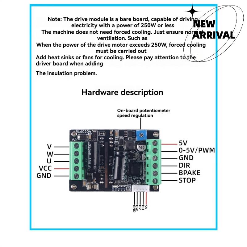 PWM Three-Phase 500W High Powe - Motor Driver Module ulasan dan harga